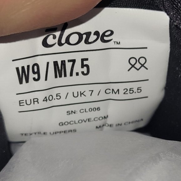 Clove Women’s Black Classic Nursing Shoes Size 9 CL006 Comfort - Picture 9 of 9